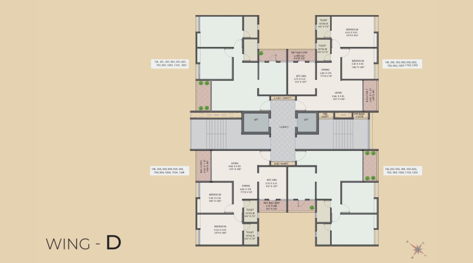 Dolphin-palm-Typical-Floor-Plan-D-Wing